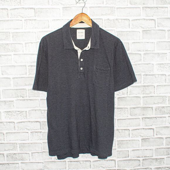 BILLY REID Men's Size XL Short Sleeve Polo Shirt Gray Cotton - Picture 1 of 6